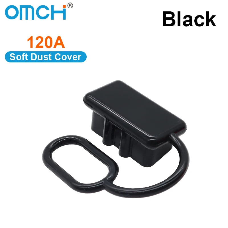 OMCH 50A 120A 175A 350A Double Pole with Copper Contact Power Connectors Accessories Handle Soft Rubber Dust Cover