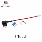 12V Mini Small Medium Size Car Fuse Holder Add-a-circuit TAP Adapter with 10A Standard ATM Blade Fuse Take Electrical Appliances