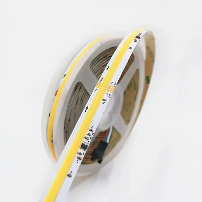 WS2811 IC COB LED Strip DC24V 360LEDs Addressable Running Water Flowing Light Flexible High Density Tape RA90 3000K/4000K/6000K