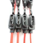Waterproof Mini Small Medium Auto Fuse Holder 16/14/12/10AWG Car Blade Fuse wire cable 10A 20A 30A 50A fuse Power Socket
