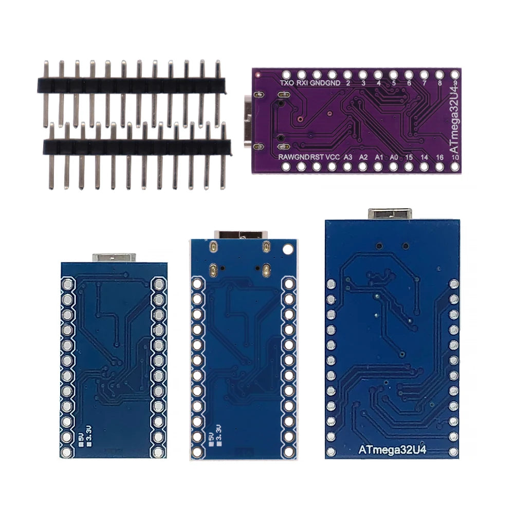 Type-C MINI USB Pro Micro For Arduino ATmega32U4 5V/16MHz 3.3V/8Mhz Module With 2 Row Pin Header Leonardo Usb Interface Board