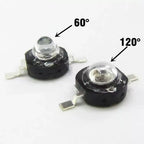3Watt 3W High Power LED 850nm 940nm 730nm 60 90 120 Degree Infrared LED IR for Night Vision CCTV DIY