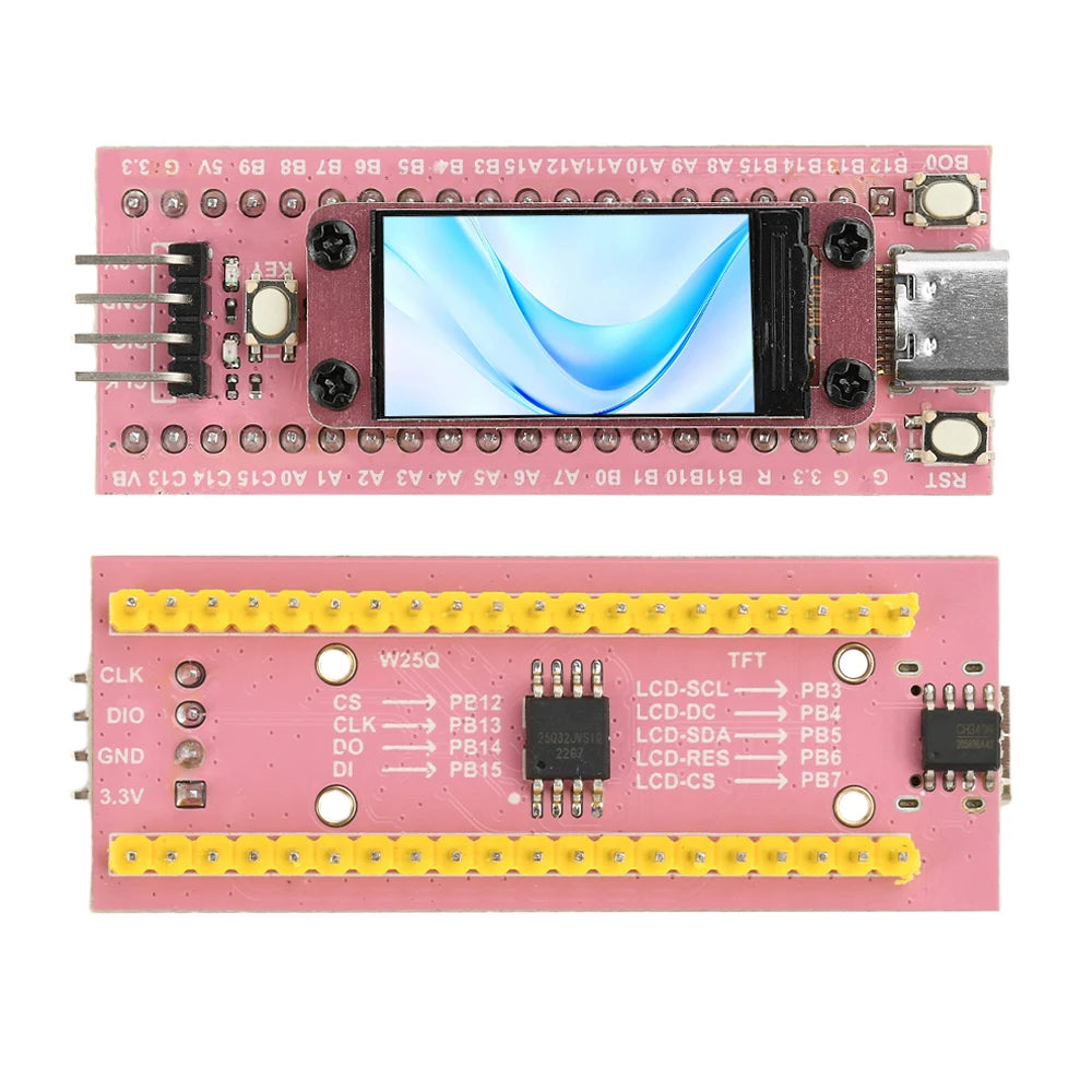 80x160 0.96 inch LCD TFT color screen display STM32 TFT development board core board ARM microcontroller Type C STM32F103C8T6