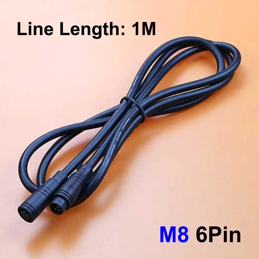 1pcs M6 M8 2 3 4 5 6 Pin Electric Bicycle Butt Joint Plug For Ebike Display Cable Male to Female Waterproof Aviation Connector