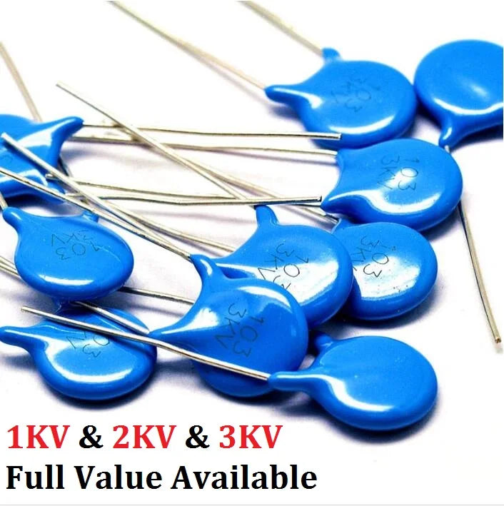 20PCS 2KV 151 Ceramic Capacitor 2KV151 15PF 150/100PF 101/120PF 121/220PF 221/330PF 331/22PF 220/ 2000V Capacitance High Voltage