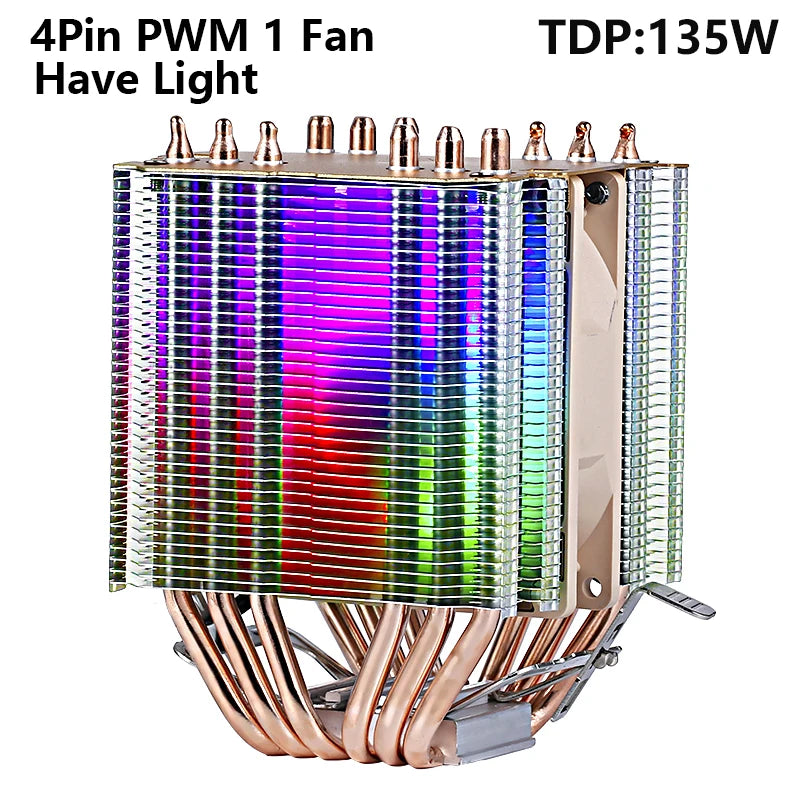 XUANFENG Air-cooled CPU Cooler 90mm Fan Twin Towers 4/6 Heat Pipe 4pin/PWM Compatible LGA2011 115x 1200 1700 X79 X99 AMD AM3 AM4