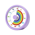 60 Minutes Visual Timer Ultra Silent Visualization Countdown Alarm Clock Round/Square Self-discipline Kitchen Timer