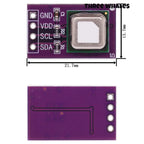 /SCD40 SCD41 Gas Sensor Module Detects CO2 CO2 Temperature and Humidity Two In One I2C Communication Purple with Pin Array