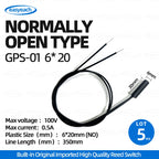 5pcs GPS-01 Reed switch 4x18mm 5x15/20/25mm 6x30/38mm NO/NC 6*38mmHP normally Open/closed Magnetron proximity Sensor GPS-01A /B