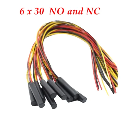 10pcs/lot Normally Open Closed Reed Sensor Proximity Switch Magnetic Control Switch 4 X18 Plastic Tape Length 6 X 30mm 15 GPS-01