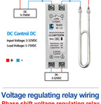LCTC Solid State Relay DIN Rail Slim SSR 10/15/25/40A 0-10V 0-5V 4-20mA Voltage Regulator Relay With Heat Sink DC-AC DC-DC AC-AC
