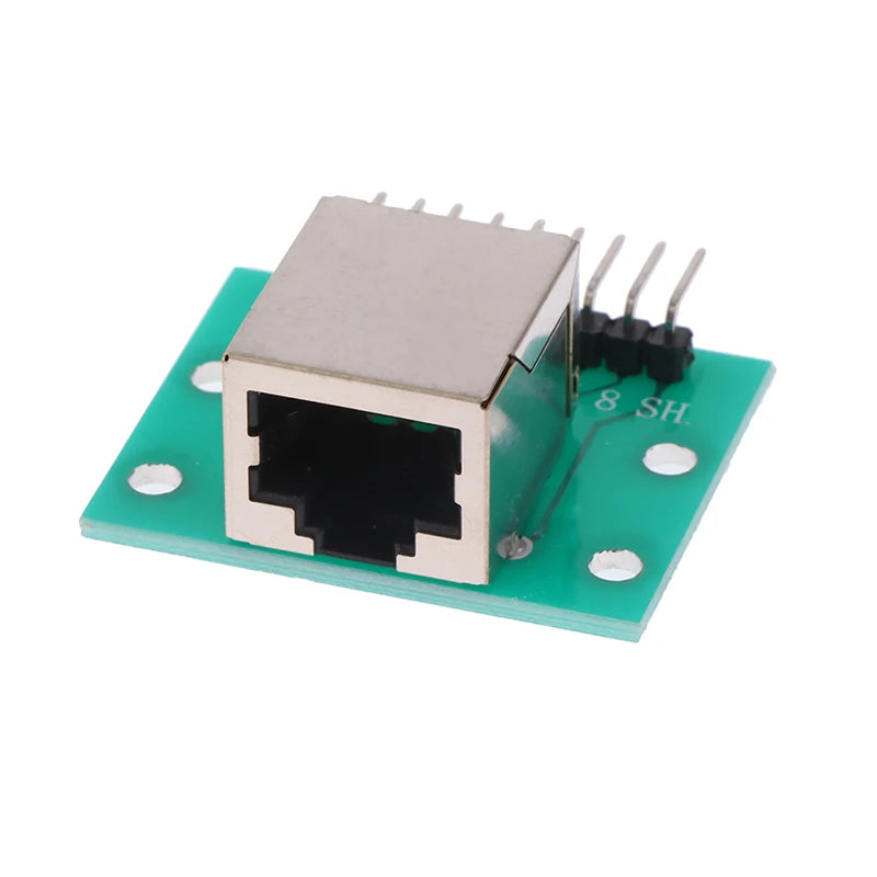 1Pc RJ45 Adapter Board To XH2.54 Modular Ethernet Connector Adapter Network Interface + Breakout Board + Pin Header
