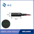 New Economical Compact Green Line Laser Diode Module 520nm D7mm 0.5mW 1mW 5mW 3V Industrial Grade for Woodworking Machinery