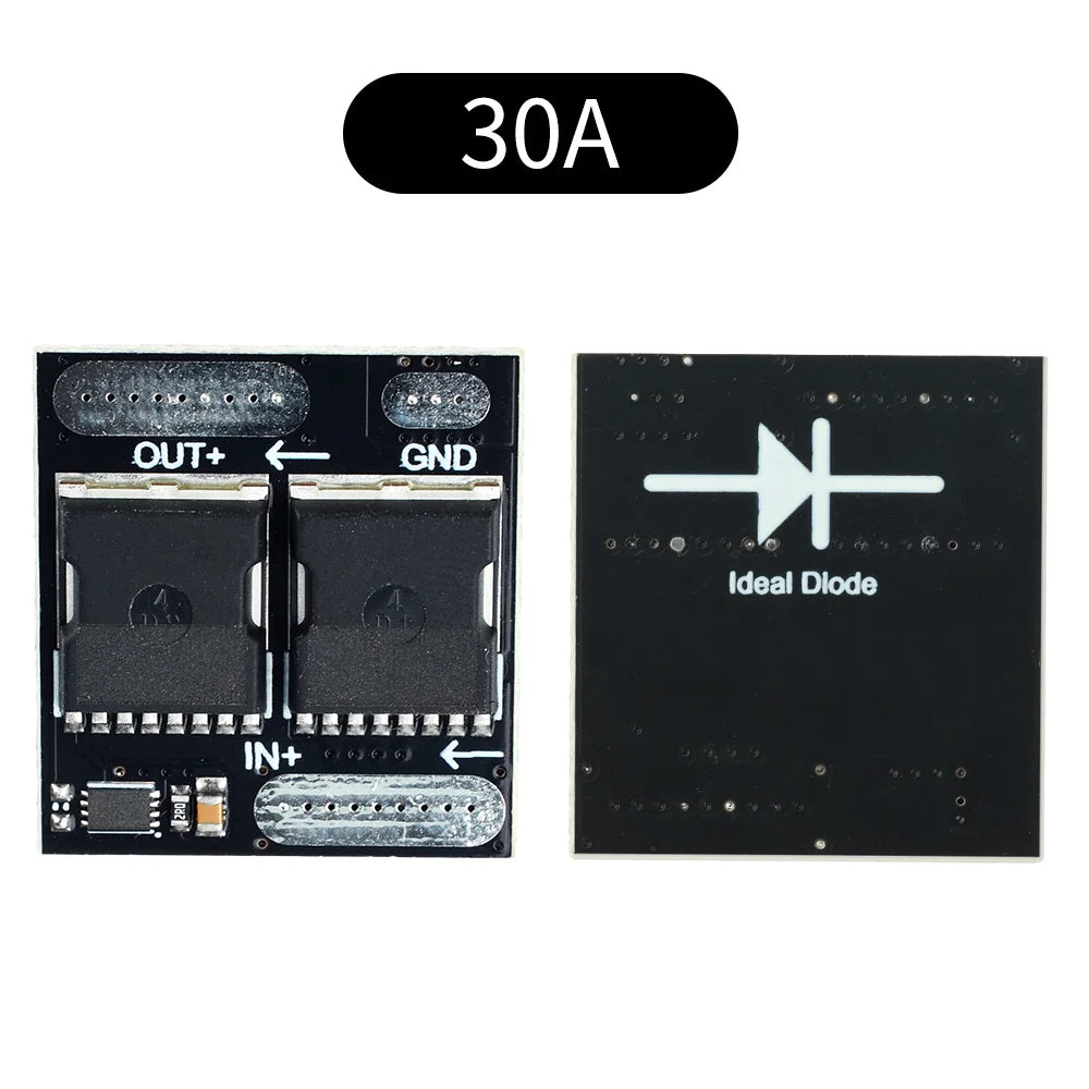 Ideal Diode Module 100V/30A 60V/10A Anti-Backflow Rectifier Board Ultra-Low Power Industrial Power Protection