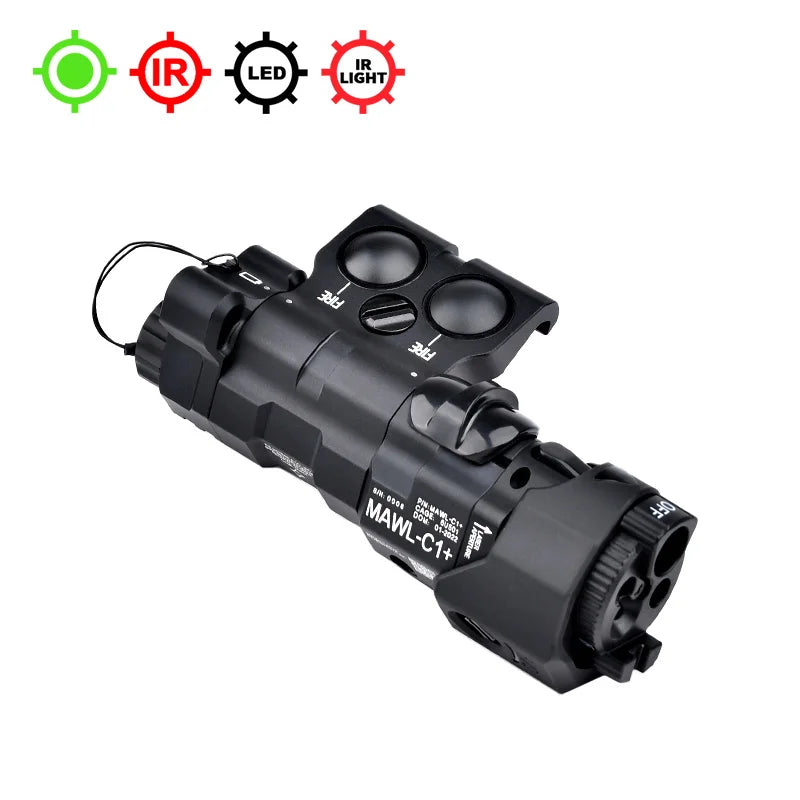 Airsoft CNC IR Laser Sight RAID CQBL PEQ PERST NGAL OGL DBAL IR Device Metal Material  Red, Green, Blue Laser IR Laser 20mm Rail