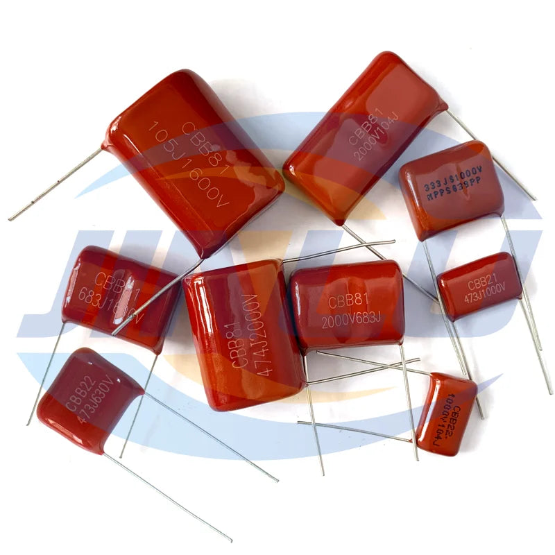 10PCS 630V CBB Polypropylene film capacitor 102J 152 182 222 332 392 472 562 682 822 P10MM 332 473 684 105 125 475 0.001UF-4.7UF