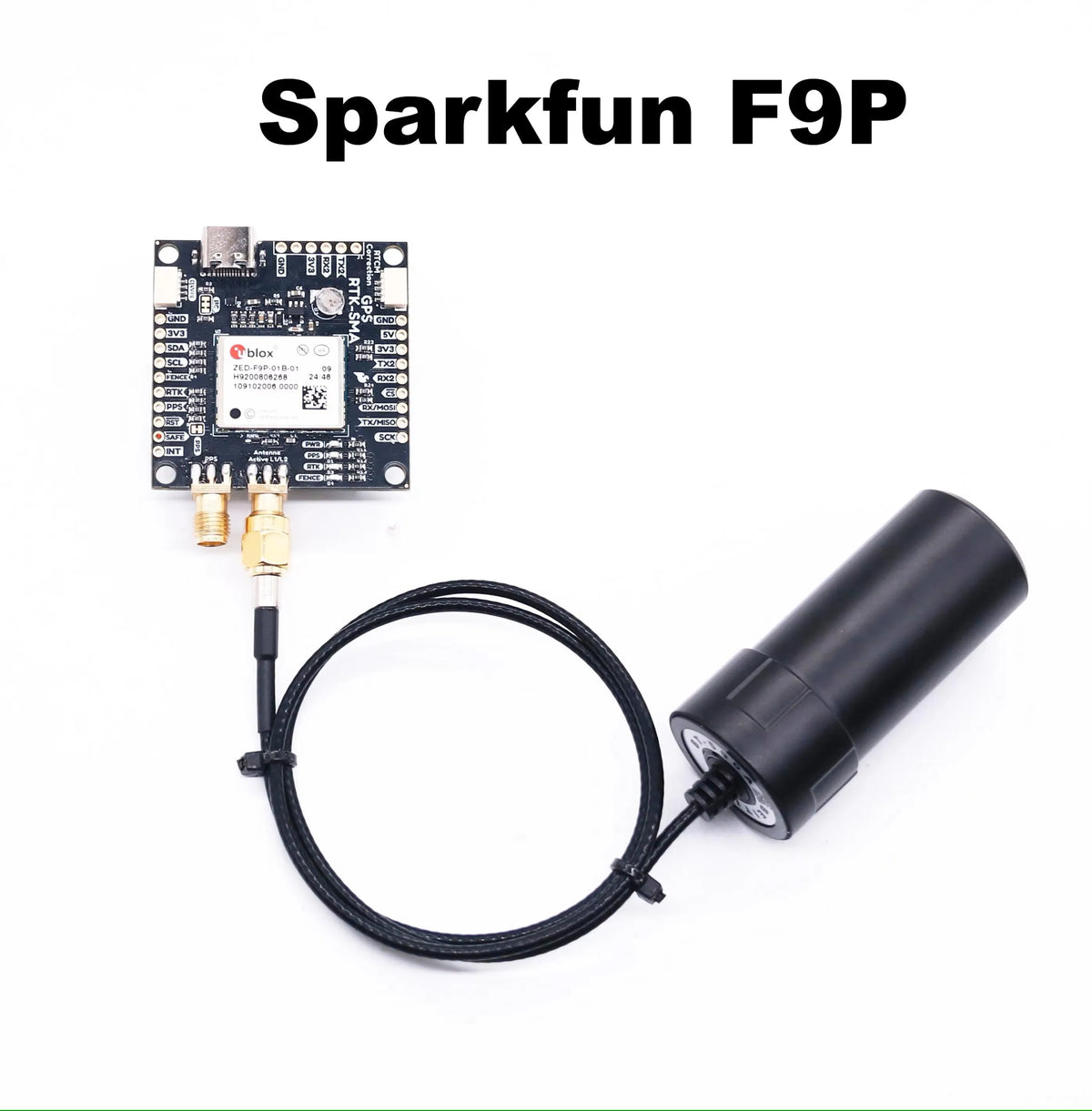 Happy SparkFun GPS RTK2 Board ZED F9P Qwiic High-Precision UAV GNSS Series Ardupilot FPV AutoPilot flight control