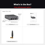 Fosi Audio BT20A Pro TPA3255 Bluetooth Sound Power Amplifier 300W X2 Mini HiFi Stereo Class D Amp Bass Treble For Home Theater
