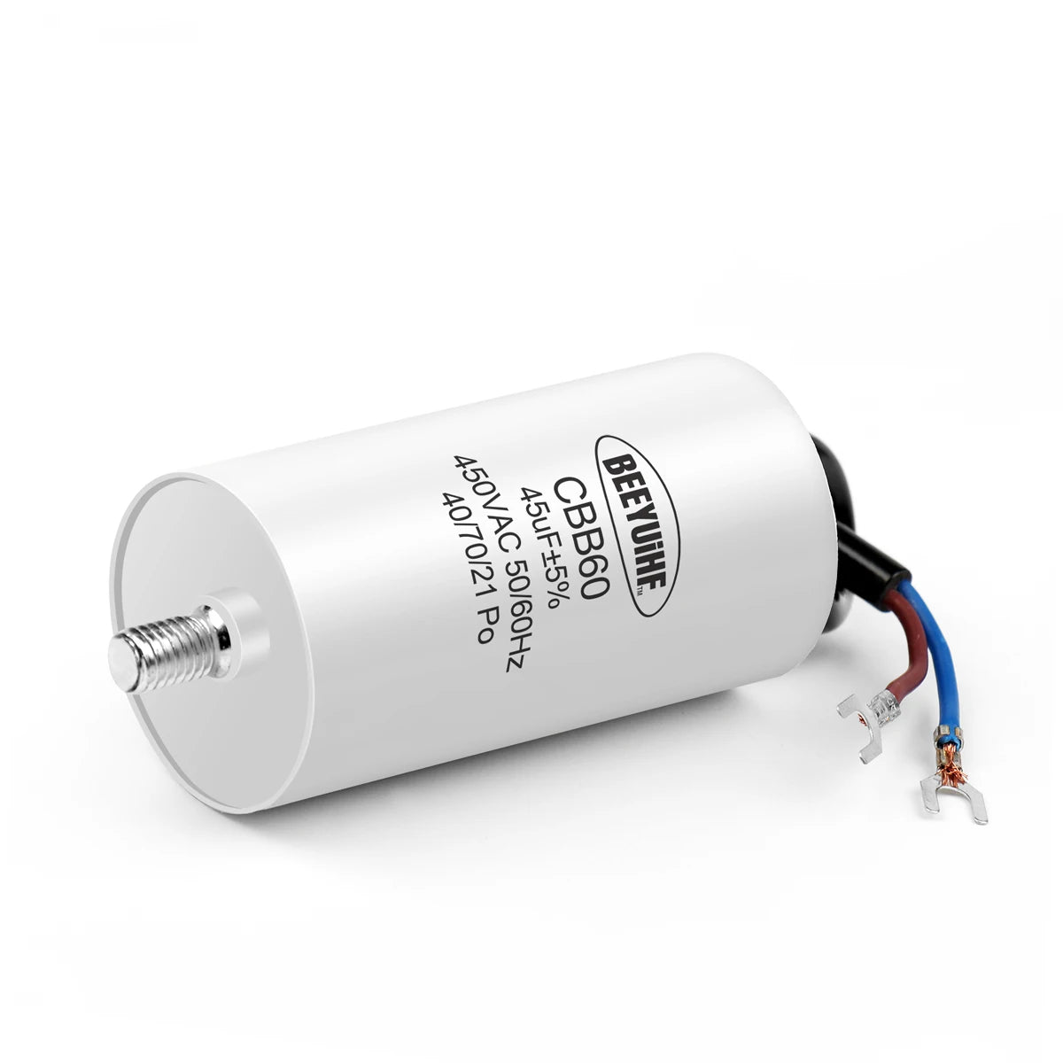 1Pcs CBB60 Motor Run Capacitor 450V 4UF 5UF 6UF 8UF 10UF 12UF 14UF 16UF 20UF 100UF Start Water Pump Washer Air Pump with Screws