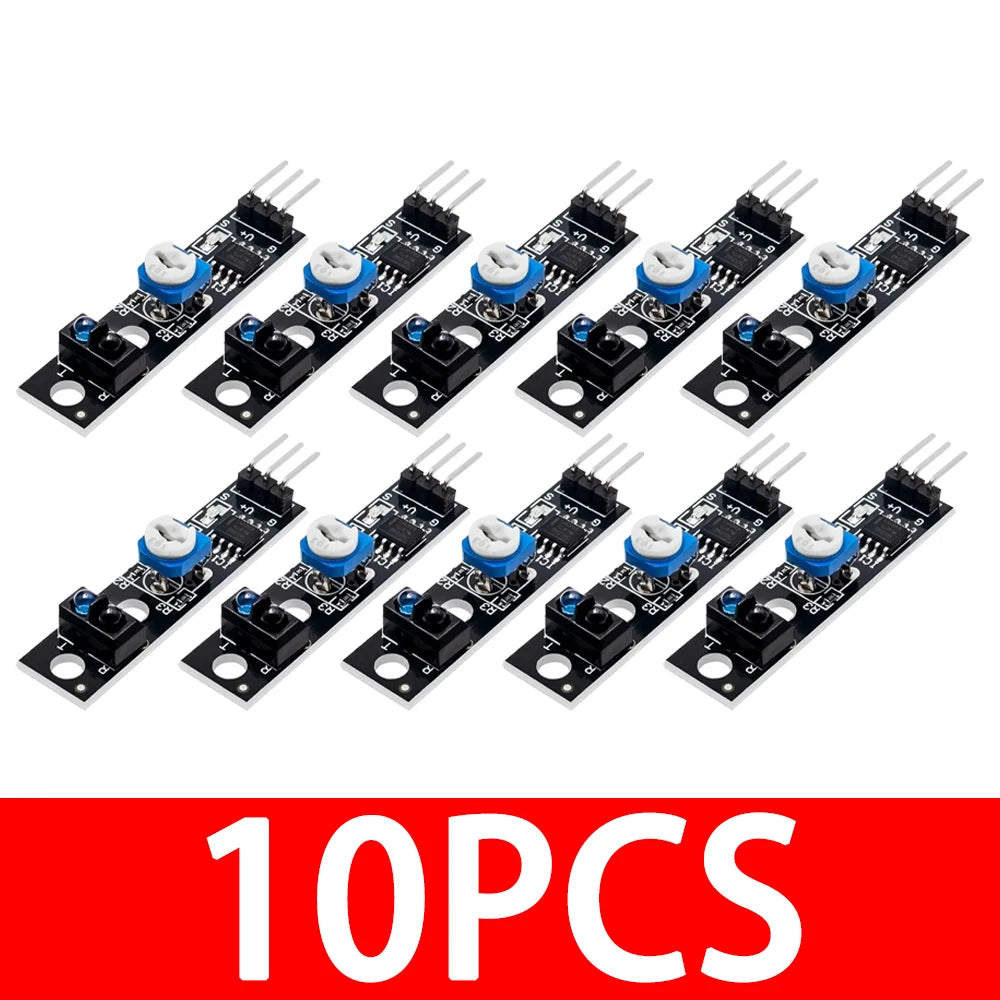 ‌TCRT5000 IR Reflective Sensor Module (3.3V-5V)  1-Channel Obstacle Avoidance & Line Tracking with Adjustable Sensor for arduino
