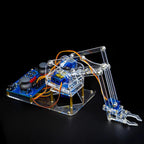 Four Degree of Freedom Assembly Robotic Arm Microcontroller Soldering Kit Acrylic Robotic Arm DIY Maker Learning Parts