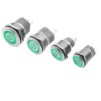 High current metal button 16/22mm high-power waterproof self resetting self-locking steel switch 20A 15A 10A push button