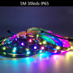 SK6812 4 in 1 RGBW Led Strip Light Similar WS2812B Individual Addressable RGBWW Led Lights 30 60 144Leds/m IP30 65 67 DC5V