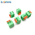 100pcs 142V 142R 5.08mm/0.2" Side/TOP Entry 2P3P4P6P8P10P 141V 141R FFKDSA1/V-2.54mm/0.1" PCB Spring Terminal Block Connector