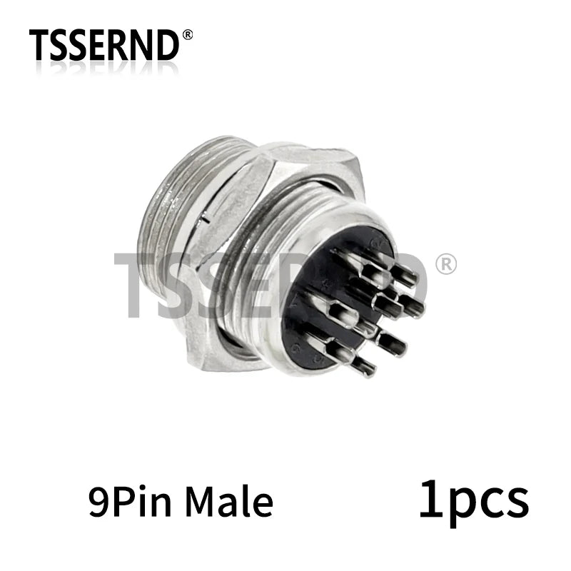 GX12 GX16 GX20 2 3 4 5 6 7 8 9 10 Pin Connector Male Female Butting Wire Cable Circular Aviation Socket Plug