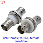 Q9 BNC Male Female Connector Tee Type 3Way Splitter BNC To BNC Male Female 90 Degree Right Angle Brass RF Coaxialc