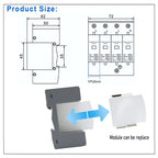 AC SPD Surge Protection 2P  4P 10〜20KA  20〜40KA 30KA〜60KA House Lightning Protector  Low-Voltage Arrester Device Laser Printing