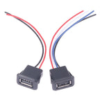 High Quality USB 2.0 Female Power Jack USB2.0 Charging Port Connector With Cable USB Charger Socket