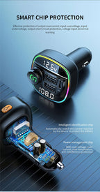 Bluetooth Handsfree FM Transmitter Car Radio Modulator MP3 Player With 22.5W USB Super Quick Charge Adapter for Car