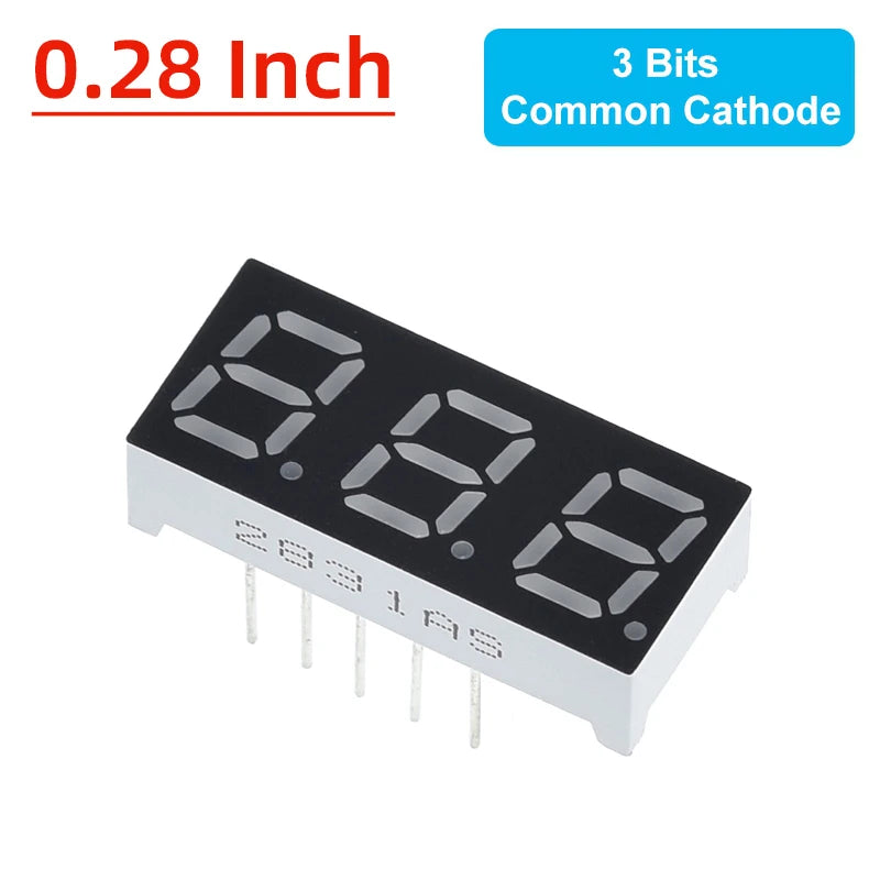 TZT 0.28/0.36/0.4/0.56 inch LED display 7 Segment 1/ 2 / 3 / 4 Bit Digit Tube Red Common Cathode / Anode Digital led 7segment