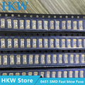 1808 125V 0451 SMD Fast blow Fuse 62MA 100MA 125MA 250MA 375MA 500MA 750MA 3.5A 20A   0451 Ultra-rapid Fuse NEW