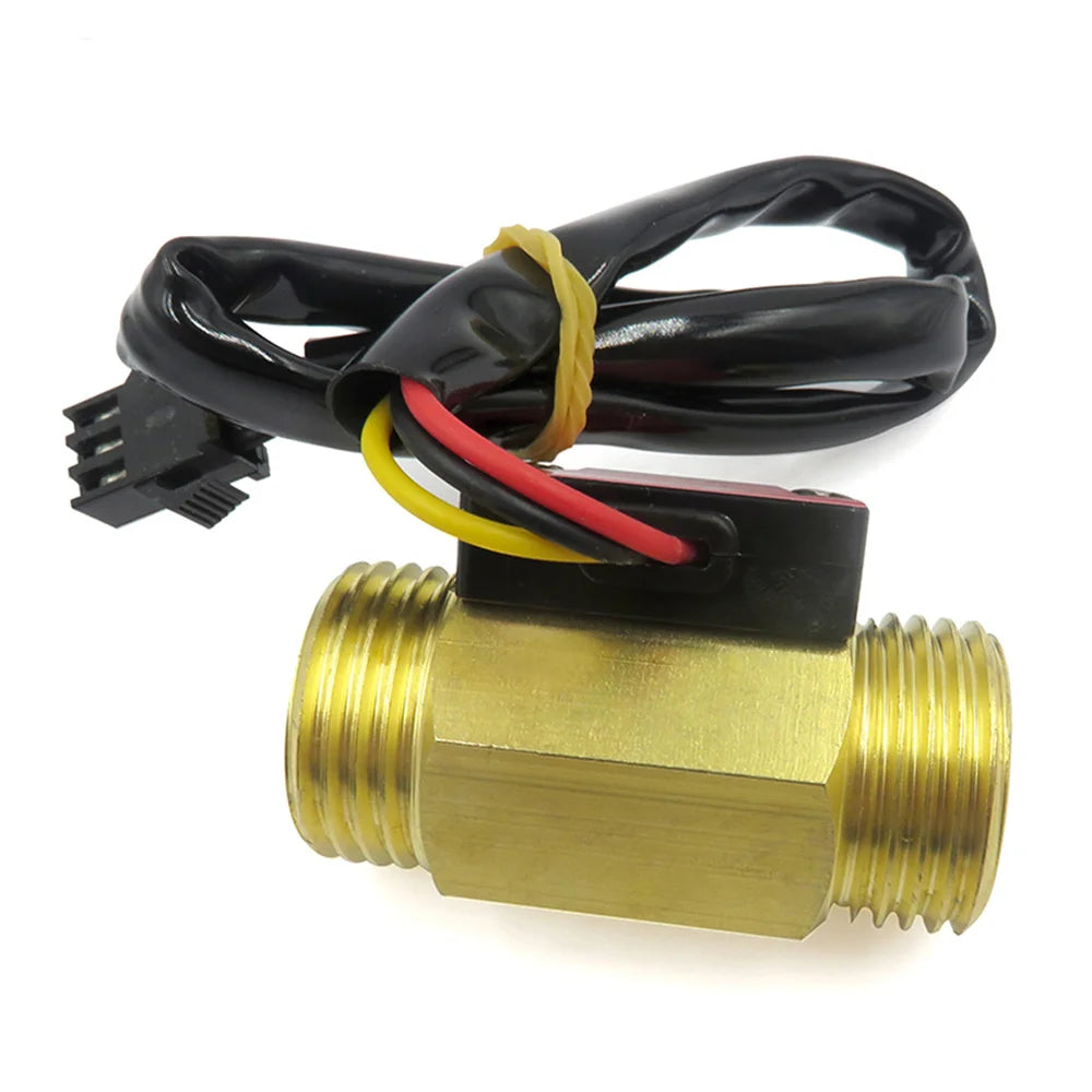 YF-B1 G1/2 Water Flow Sensor Hall Sensor Switch Industrial Flowmeter Water Flow Sensor DC5-18V 1-25L/min 1.75MPa Water Pressure