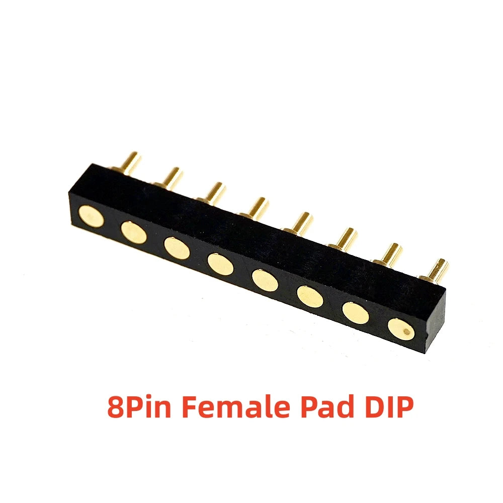 5 Pcs SMD Spring Loaded Pin Pogo Connector 2 3 4 5 6 7 8 10 Position Battery Contact 7.0mm Height 2.54 Grid Pad Modular Header