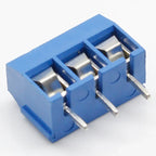 100PCS/Lot KF301-2P KF301-3P KF301-5.0-3P KF301 Screw 3Pin 5.0mm Straight Pin PCB Screw Terminal Block Connector Blue and green
