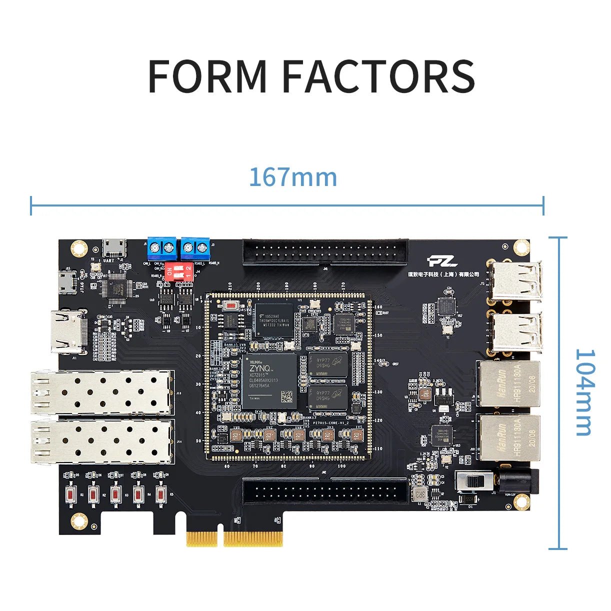 PUZHI 7015 Card: Xilinx SoC ZYNQ 7000 XC7Z015 FPGA Development Board PCIE SFP HDMI USB