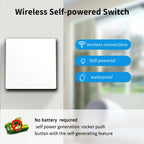 LVGEMSS Smart Wireless Switch RF433 Self-Powered Push Button Wall Panels Remote Controller Light Switch Waterproof Wall Switch