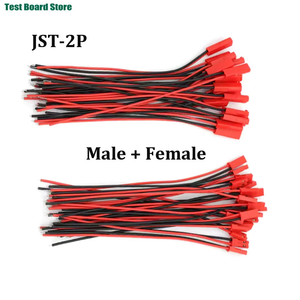 10/20/50PCS 100mm/300mm Male Female Connector JST Plug Cable For RC BEC Battery Helicopter DIY FPV Drone Quadcopter