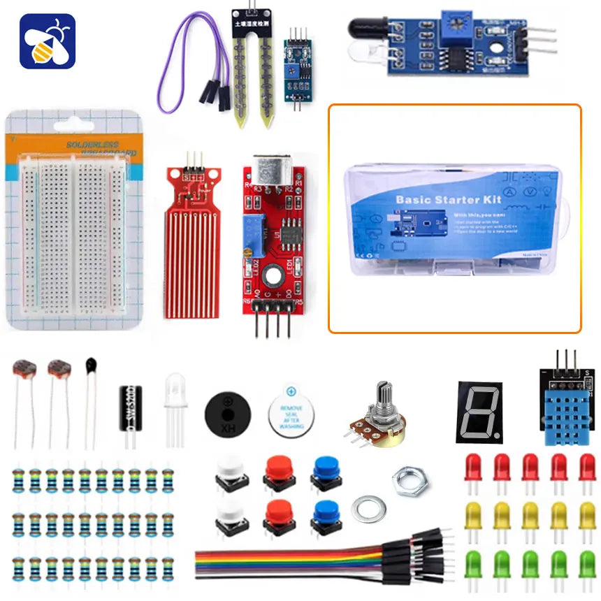 400 Breadboard DIY Learning and Development Project Starter Kit  R3 Kit Electronics Sensors led dht11 Potentiometer