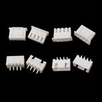 100Pcs JST XH 2.54mm Pitch 2/3/4/5 Pin Plastic Shell Male Plug Female Jack Socket Terminals Housing Wire Connector XH2.54 White