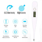 1-2P Thermometer for Fever Digital Basal Body Oral Armpit or Rectal Electronic LCD Display High-Precision Measurement Smart Heat