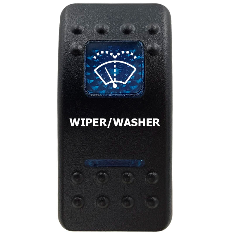 12V Marine Grade Rocker Switch SPST/ON OFF, DPDT/(ON) OFF (ON) Blue Led Light Bar for Carling ARB NARVA Replace Waterproof IP66
