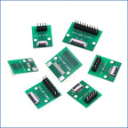 FFC/FPC Adapter Board 0.5/1.0mm To Straight/bent 2.54 Pin Header  4/6/12/24/40-80P Flex Cable Adapter