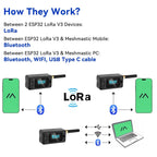 Heltec V3 LoRa 32 with Case ESP32-S3 SX1262 Meshtastic Meshcore Node 868MHz 915MHz OLED Display WiFi BLE IoT Kit