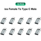 USB C Adapter Type C To Micro To Mini USB Female Converters for IPhone 14 13 Xiaomi Samsung for Lightning Male Charger Adapter