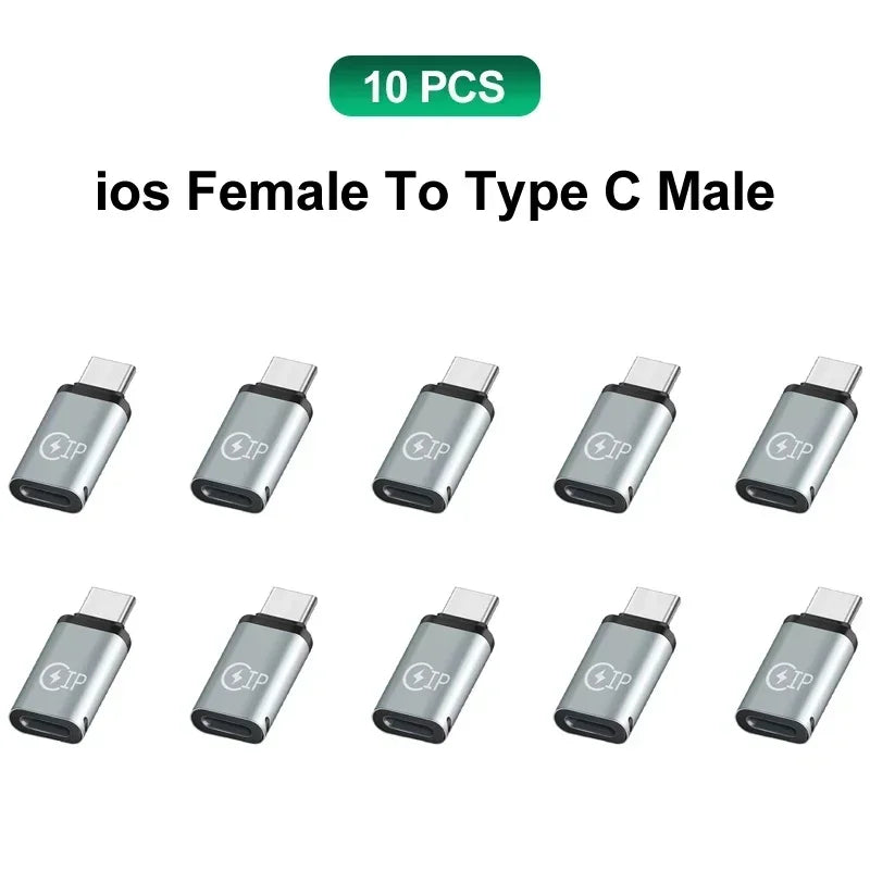 USB C Adapter Type C To Micro To Mini USB Female Converters for IPhone 14 13 Xiaomi Samsung for Lightning Male Charger Adapter
