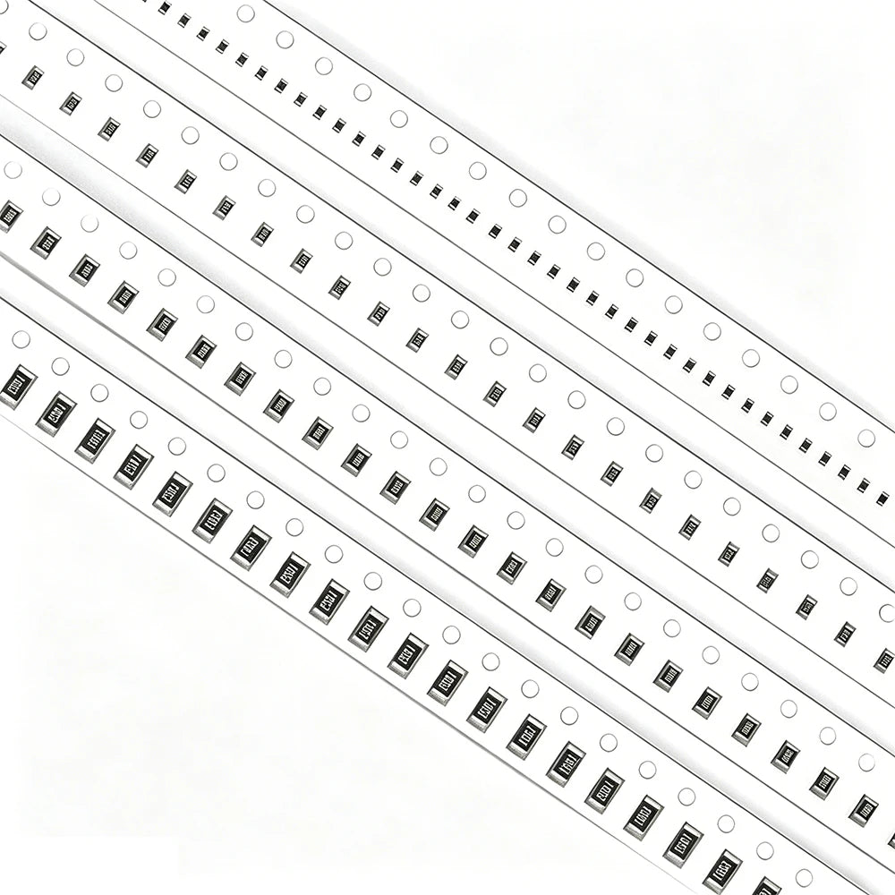 5000/10000/15000PCS 0201 0402 0603 0805 1206 1% SMD Resistor 0 10 100 330 470 510 1k 2k 3.3k 4.7k  5.1k 6.8k 10k 20k 47k 100k 1M
